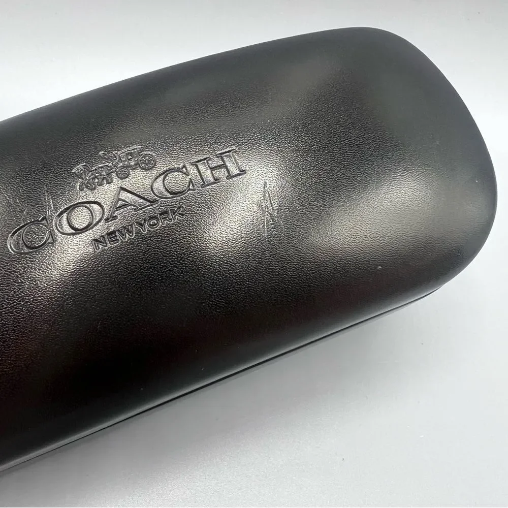 Coach Black Clamshell Eyeglass Case